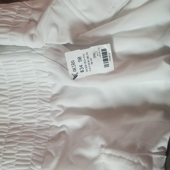 Mini skirt white DOUBLE MESH CARGO SKIRT - Picture 12 of 13